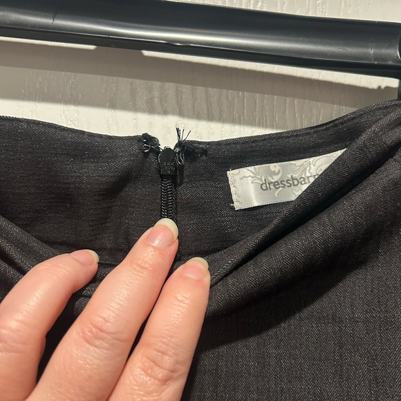 dressbarn Charcoal Midi Skirt Size 18 - Picture 5 of 9